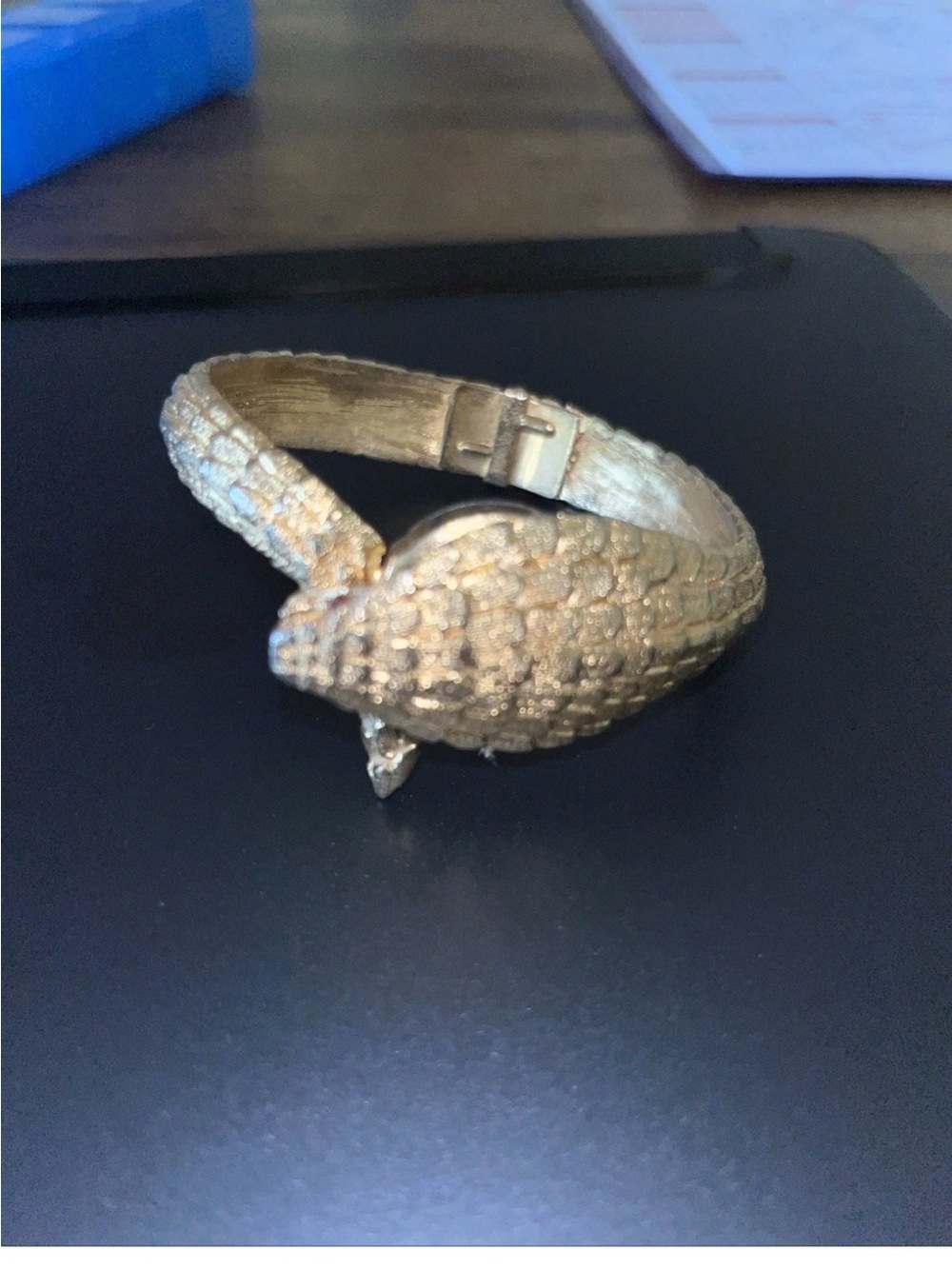 Gold Snake-Style Reptile Bracelet - Unbranded